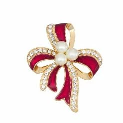 Napier Box Elevated Christmas Bow Pin