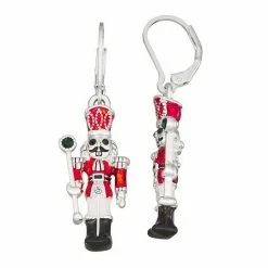 Napier Holiday Adorn Nutcracker Drop Earrings