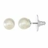 Napier 8mm Simulated Pearl Stud Earrings