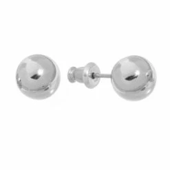 Napier® Polished Metallic Stud Earrings Silver
