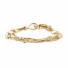 Napier Medallion Multi Strand Bracelet Gold Tone