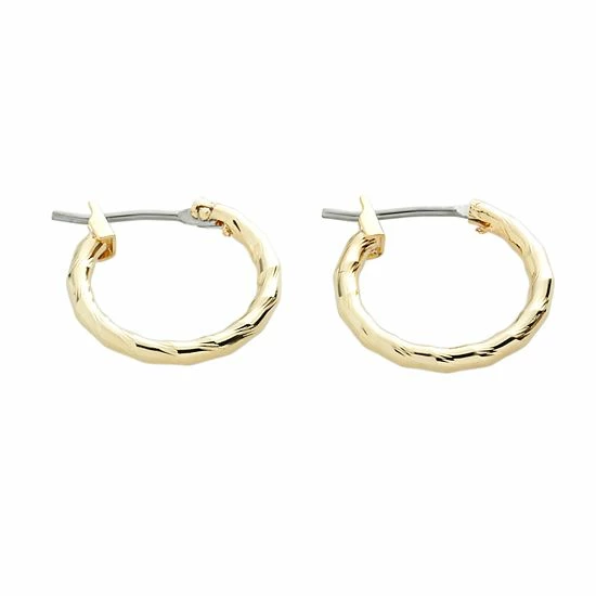 Napier® Gold-Tone Twist Hoop Earrings 1 Napier® Gold-Tone Twist Hoop Earrings