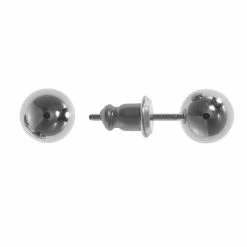 Napier Ball Stud Earrings Silver Tone
