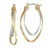 Napier Twist Double Hoop Earrings