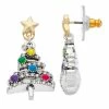 Napier Holiday Adorn Christmas Tree Stud Earrings