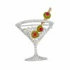 Napier Box Elevated Martini Glass Pin