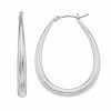 Napier Teardrop Tubular Hoop Earrings