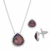 Napier Box Elevated Pendant Necklace Earring Set