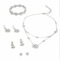 Napier Silver Tone Simulated Crystal Snowflake Stud Earrings 5 Napier Silver Tone Simulated Crystal Snowflake Stud Earrings -Napier Sales Store unnamed file 43