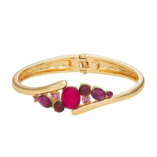 Napier Gold Tone Berry Hinge Bracelet 1 Napier Gold Tone Berry Hinge Bracelet