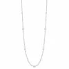Napier Silver Tone Simulated Pearl Classic Strand Necklace