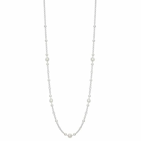 Napier Silver Tone Simulated Pearl Classic Strand Necklace 1 Napier Silver Tone Simulated Pearl Classic Strand Necklace