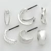 Napier® Silver Tone Hoop Earring Set