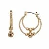 Napier Double Hoop Click-It Earrings