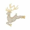 Napier Box Elevated Crystal Reindeer Pin