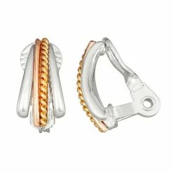 Napier Tritone Stud Earrings