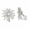 Napier Cubic Zirconia Social Starburst Stud Earrings