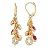 Napier Dressing Up Chandelier Leverback Earrings