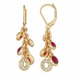 Napier Dressing Up Chandelier Leverback Earrings