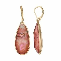 Napier Simulated Abalone Teardrop Earrings Blue -Napier Sales Store unnamed file 60