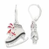 Napier Holiday Adorn Wonders Ice Skate Drop Earrings