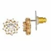 Napier Cubic Zirconia Social Starburst Stud Earrings
