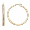 Napier Gold Tone Lux Hoop Earrings