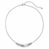 Napier Wavy Curved Bar Necklace