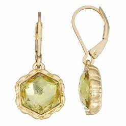 Napier Social Hexagon Drop Earrings Pink -Napier Sales Store unnamed file 92